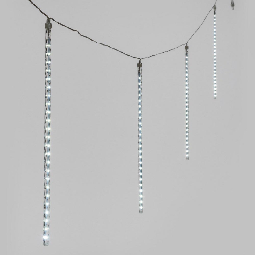 LED vonkajší vianočný reťaz ICICLE 480xLED 14m IP44 studená biela