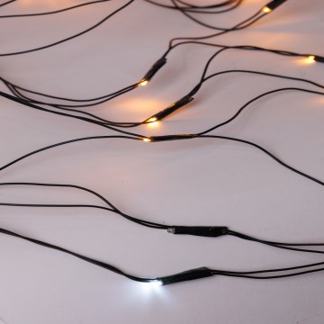 LED vonkajší záves NET 240xLED/7,2W/230V 1,5x2 m IP44 teplá biela