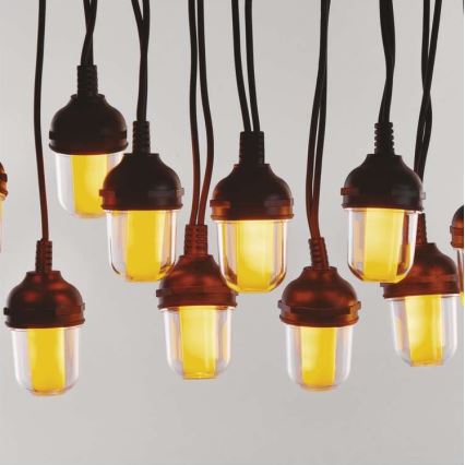 LED vonkajšia dekoratívna reťaz 100xLED/9,5m IP44