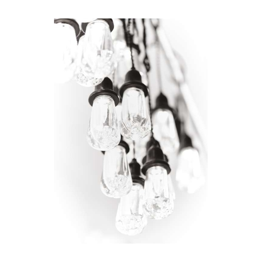 LED vonkajšia dekoratívna svetelná reťaz 16 × LED, 8,6 m, IP44, studená biela