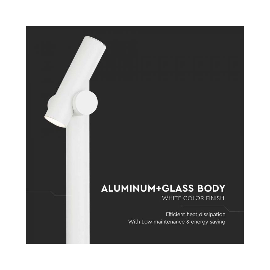LED Vonkajšia flexibilná lampa LED/4W/230V 4000K IP44 100 cm biela