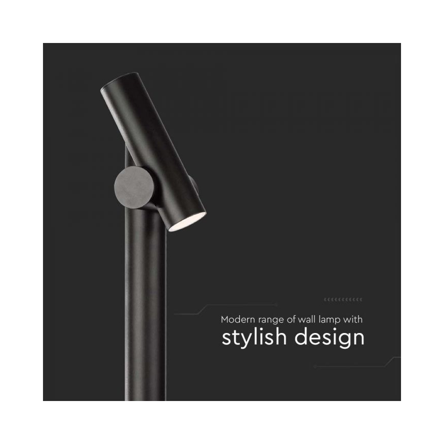 LED Vonkajšia flexibilná lampa LED/4W/230V 4000K IP44 100 cm čierna