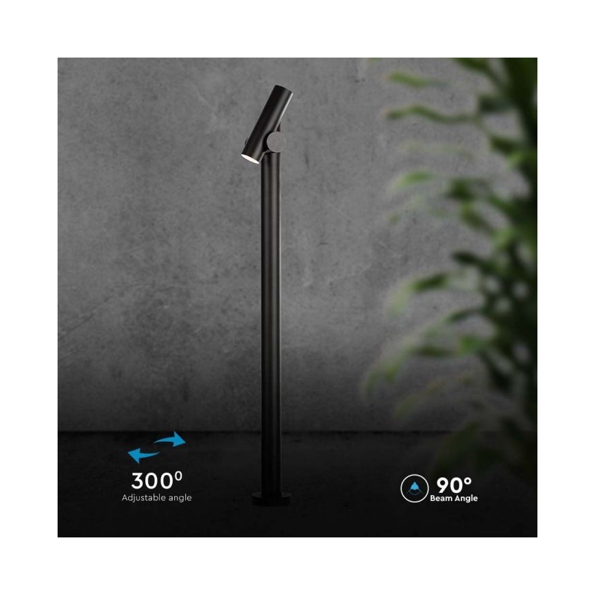 LED Vonkajšia flexibilná lampa LED/4W/230V 4000K IP44 100 cm čierna