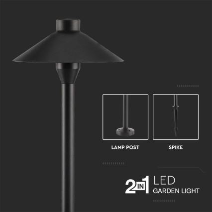 LED Vonkajšia lampa 2v1 LED/7W/230V IP65 3000K