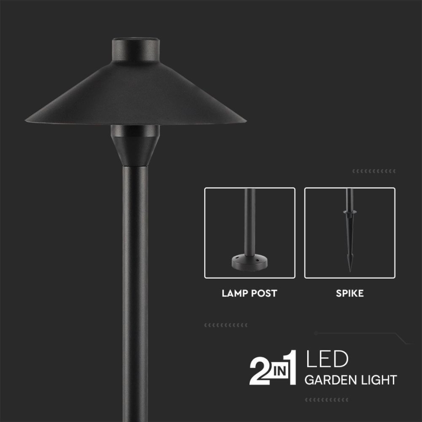 LED Vonkajšia lampa 2v1 LED/7W/230V IP65 3000K