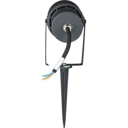 LED Vonkajšia lampa LED/12W/100-240V IP65 3000K šedá