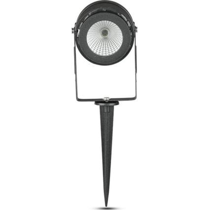 LED Vonkajšia lampa LED/12W/100-240V IP65 4000K čierna