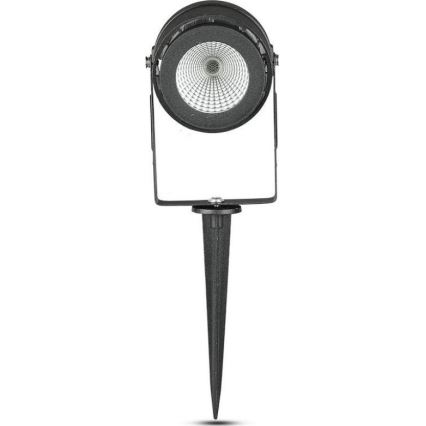 LED Vonkajšia lampa LED/12W/100-240V IP65 čierna - zelené svetlo