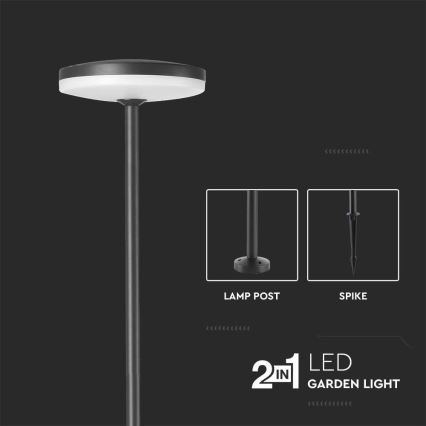 LED Vonkajšia lampa LED/12W/230V 4000K IP65 antracit