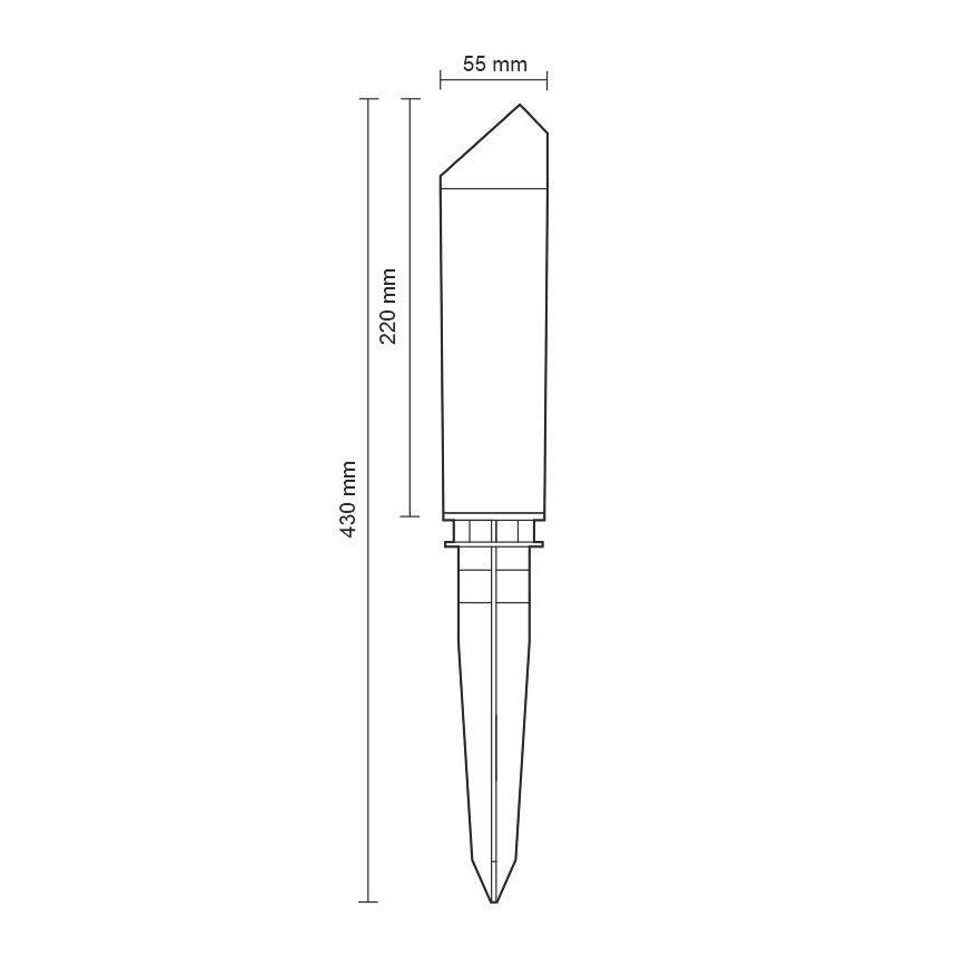 LED Vonkajšia lampa LED/3W/230V 2800K IP65