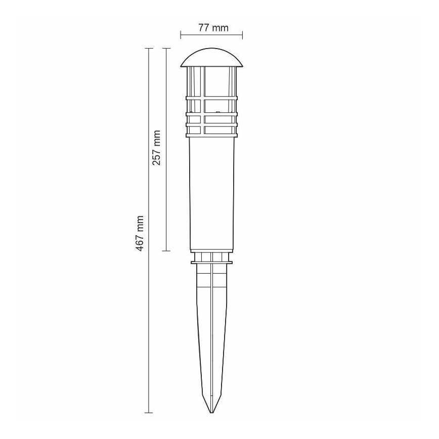 LED Vonkajšia lampa LED/3W/230V 4000K IP65