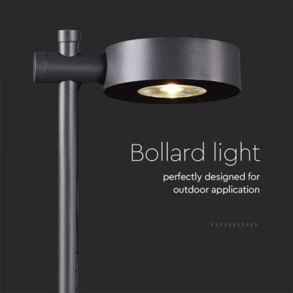 LED vonkajšia lampa LED/7W/230V 4000K IP65 čierna