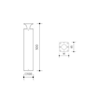 LED Vonkajšia lampa ORNELA LED/6W/230V 3000K IP54 hnedá