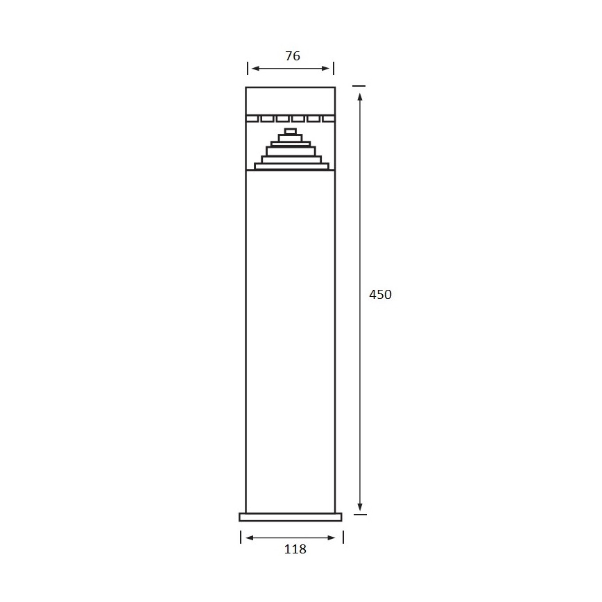 Greenlux - LED Vonkajšia lampa 1xLED/6W/230V IP44