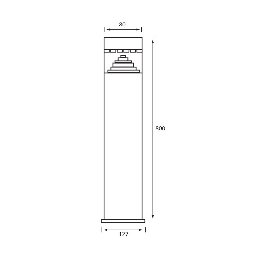 Greenlux - LED Vonkajšia lampa 1xLED/6W/230V IP44
