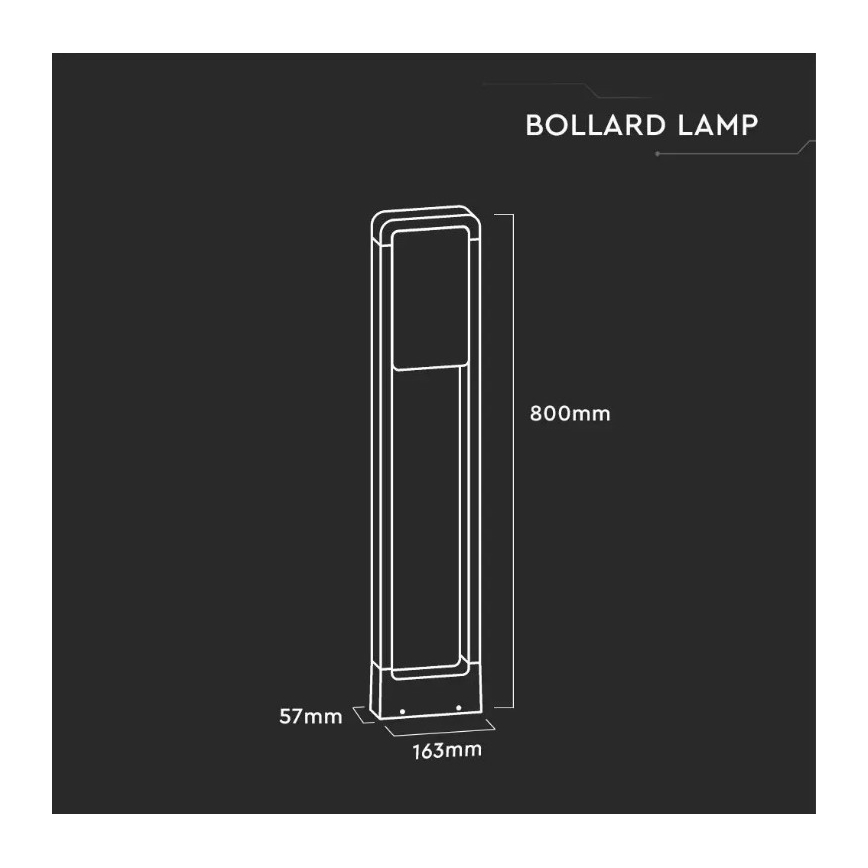 LED Vonkajšia lampa SAMSUNG CHIP LED/10W/230V 3000K IP65 biela