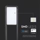 LED Vonkajšia lampa SAMSUNG CHIP LED/10W/230V 3000K IP65 čierna