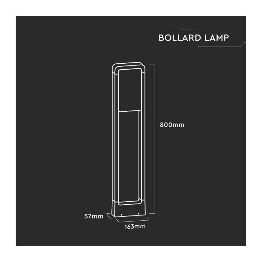 LED Vonkajšia lampa SAMSUNG CHIP LED/10W/230V 4000K IP65 biela