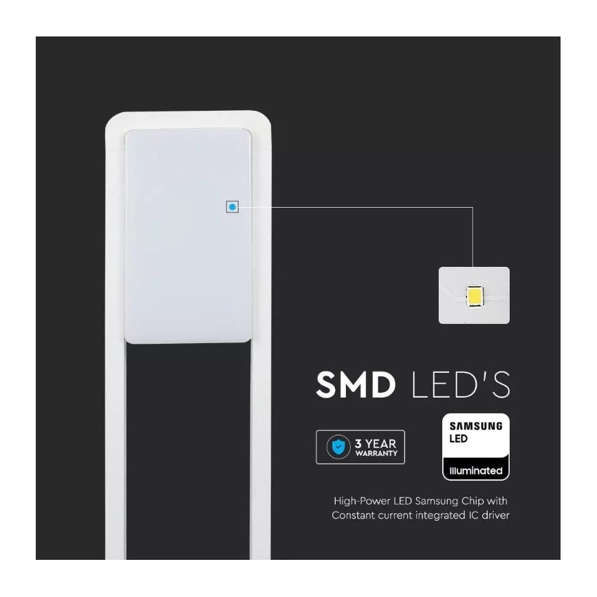 LED Vonkajšia lampa SAMSUNG CHIP LED/10W/230V 6400K IP65 biela