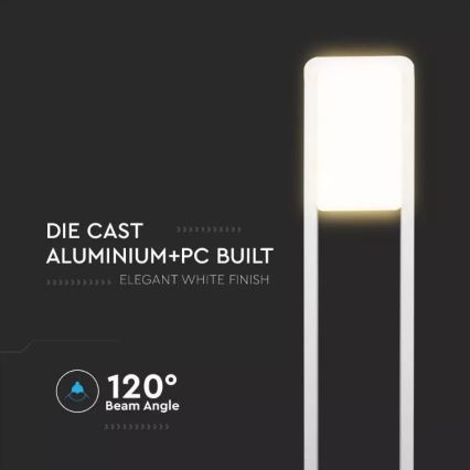 LED Vonkajšia lampa SAMSUNG CHIP LED/10W/230V 6400K IP65 biela