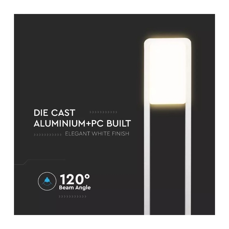 LED Vonkajšia lampa SAMSUNG CHIP LED/10W/230V 6400K IP65 biela