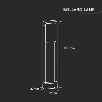 LED Vonkajšia lampa SAMSUNG CHIP LED/10W/230V 6400K IP65 biela