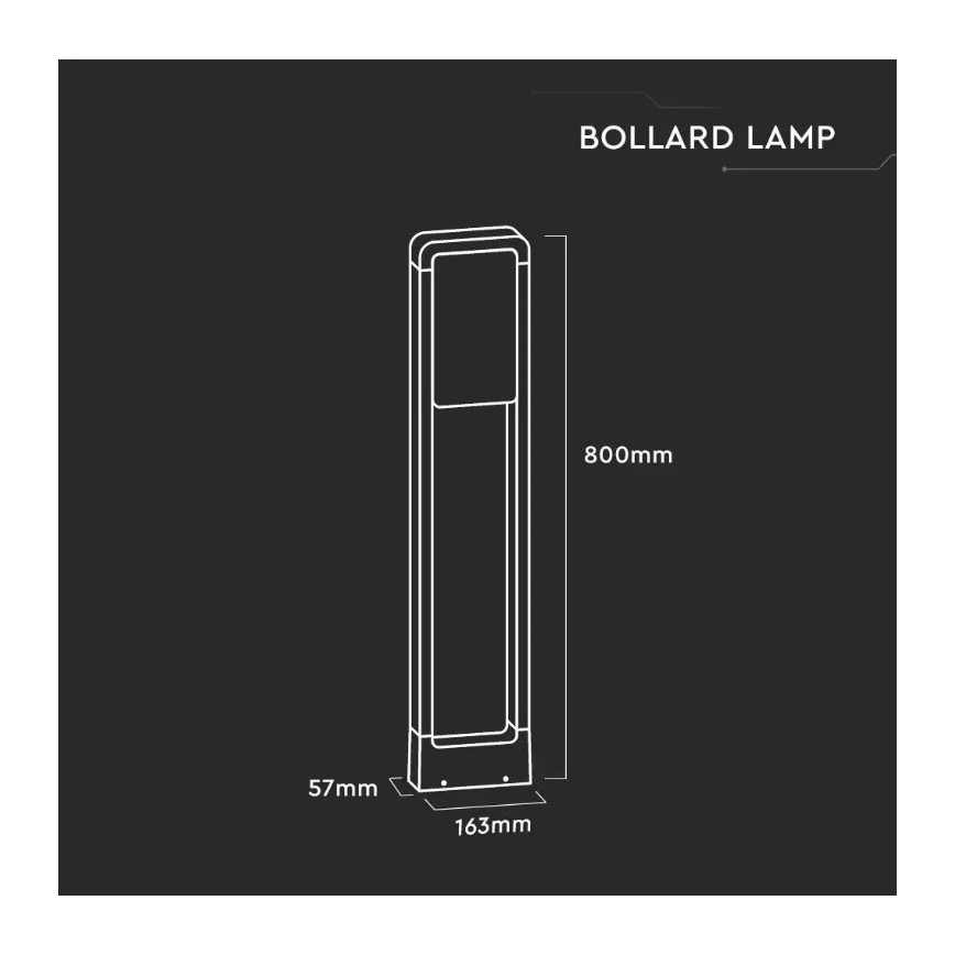LED Vonkajšia lampa SAMSUNG CHIP LED/10W/230V 6400K IP65 biela