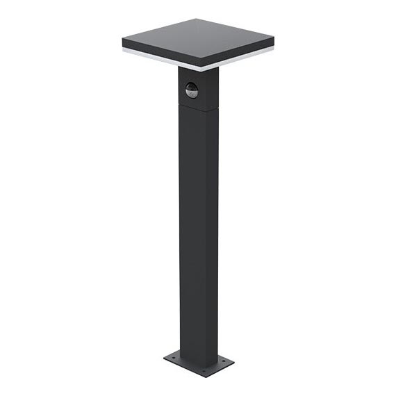 LED Vonkajšia lampa so senzorom BARI LED/10W/230V 4000K 60 cm IP54 antracit