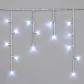 LED vonkajšia reťaz 50xLED/3x0,4m IP44 studená biela