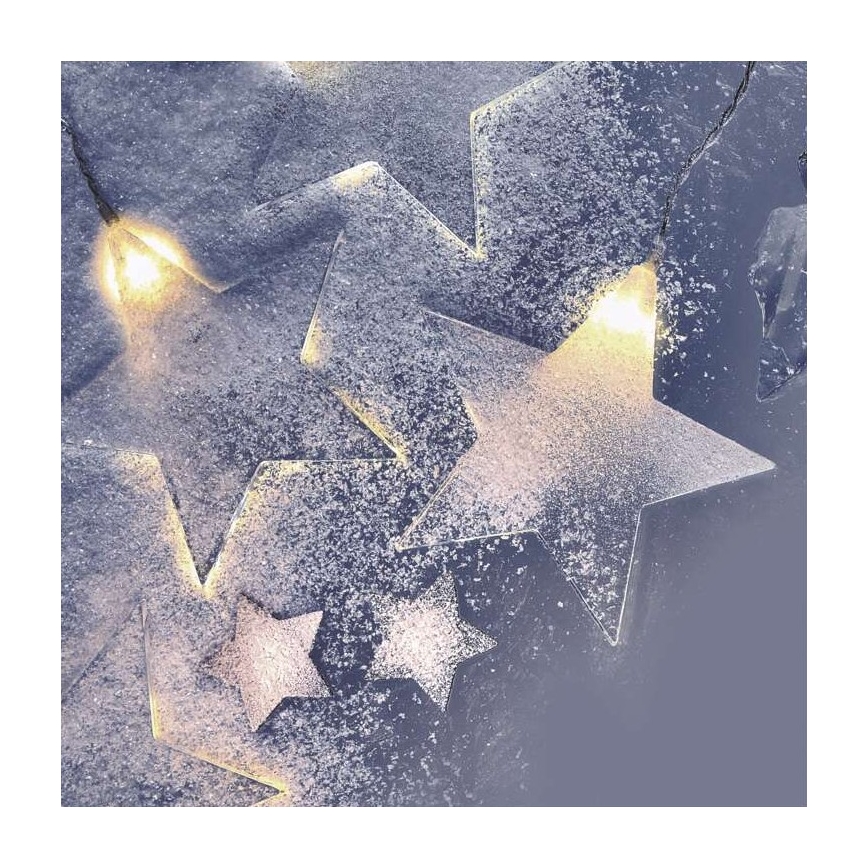 LED vonkajšia reťaz 8xLED/5,84m IP44 hviezdy