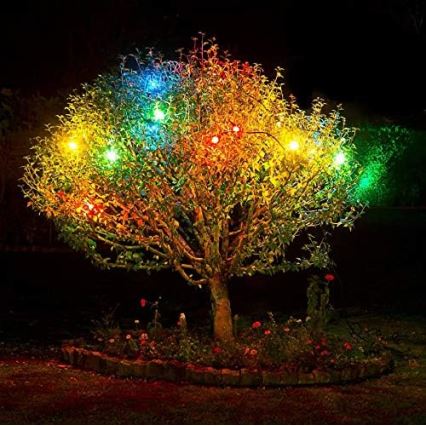 LED Vonkajšia reťaz EASY CONNECT 8xE27 5m IP44 multicolor