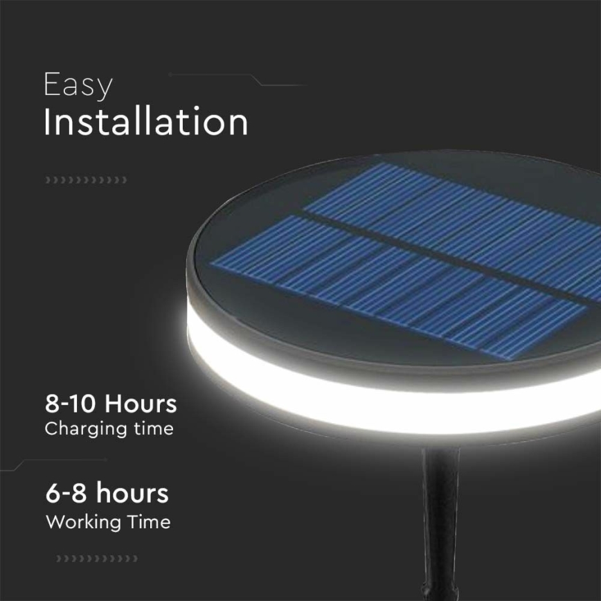 LED Vonkajšia solárna lampa LED/1,8W/3,7V IP54 3000K