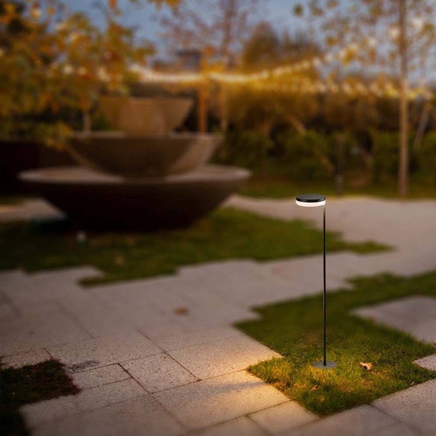 LED Vonkajšia solárna lampa LED/2W/3,7V 3000K IP54 2000 mAh čierna