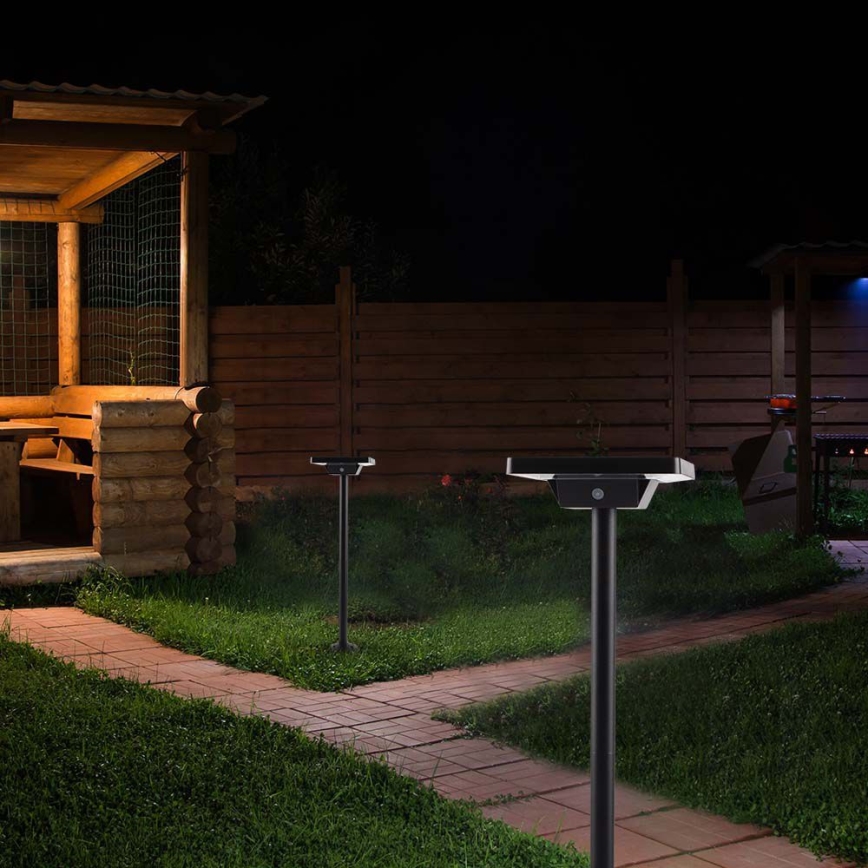 LED Vonkajšia solárna lampa 2v1 LED/2W/3,7V IP65 3000/4000/6500K 2600 mAh