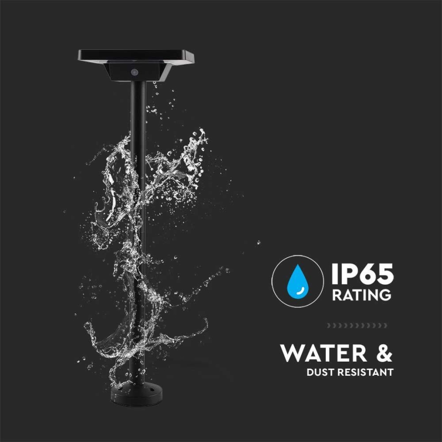 LED Vonkajšia solárna lampa 2v1 LED/2W/3,7V IP65 3000/4000/6500K 2600 mAh