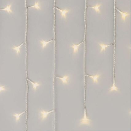 LED vonkajšia svetelná reťaz 300 LED / 8 režimov, 10 m, IP44, teplá biela + diaľkové ovládanie