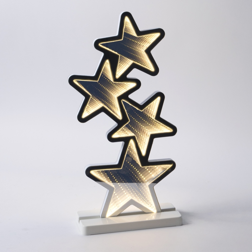 LED vonkajšia vianočná dekorácia – hviezdy, teplá biela, LED/3,6W/230V, IP44