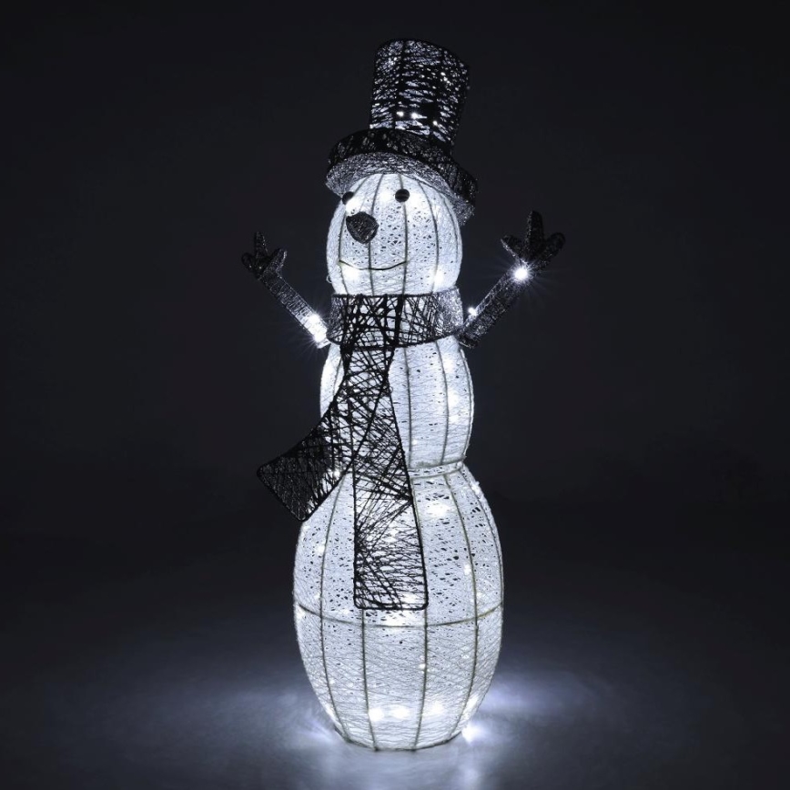 LED Vonkajšia vianočná dekorácia LED/3,6W/230V/studená biela 75 cm IP44 snehuliak