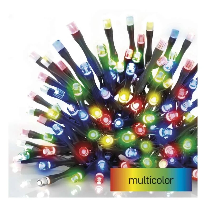 LED Vonkajšia vianočná reťaz 100xLED/10m IP44 multicolor