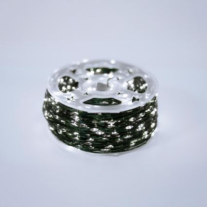 LED Vonkajší vianočný reťaz 1500xLED/230V 8 funkcií 153 m IP44 studená biela + diaľkové ovládanie