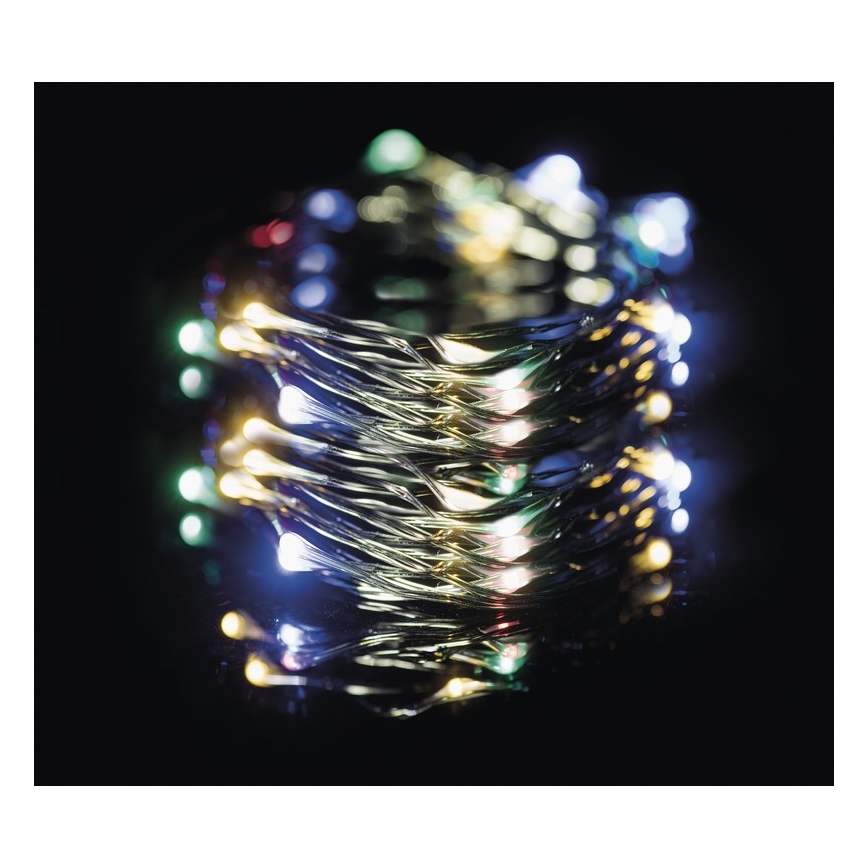 LED Vonkajšia vianočná reťaz 150xLED 20m IP44 multicolor