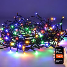 LED Vonkajšia vianočná reťaz 400xLED/8 funkcií 25m Wi-Fi Tuya IP44 multicolor/teplá biela