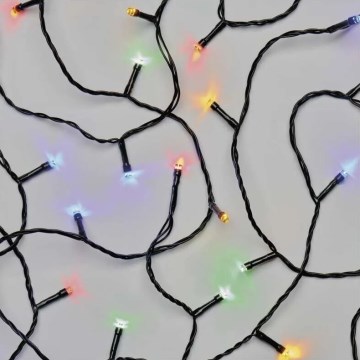 LED Vonkajšia vianočná reťaz 50xLED/5m IP44 multicolor