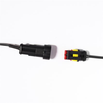 LED Vonkajšia vianočná reťaz CONE FILAMENT 20xE10 19m číra/teplá biela IP44, Vyrobené v EÚ