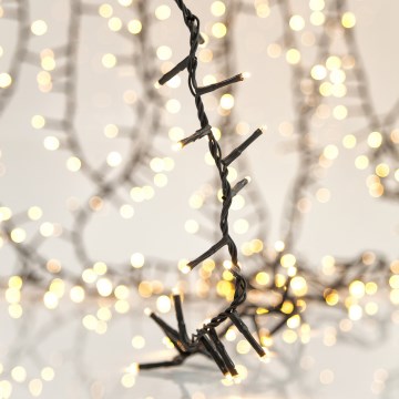 LED Vonkajšia vianočná svetelná reťaz SNAKE 800xLED/12W/230V 19,1 m IP44 teplá biela