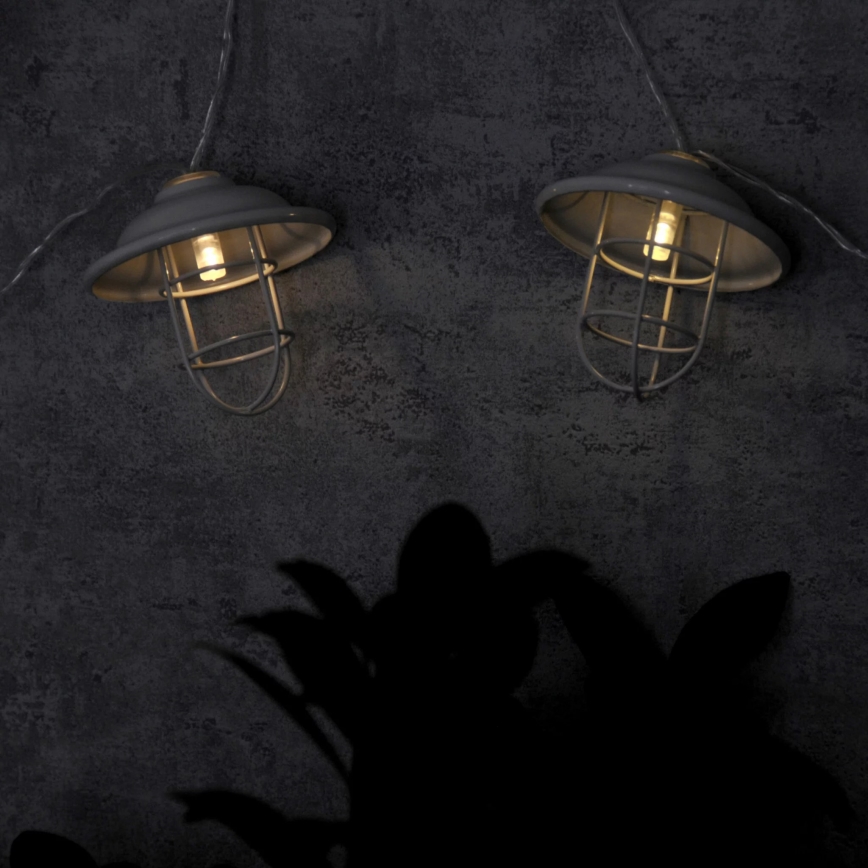 LED Vonkajšie dekoračné osvetlenie LOFT 10xLED/2xAA