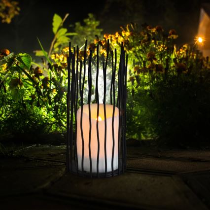 LED Vonkajšie dekoračné svietidlo NYBORG LED/2xAA 22 cm IP44 teplá biela
