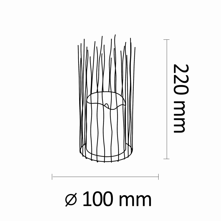 LED Vonkajšie dekoračné svietidlo NYBORG LED/2xAA 22 cm IP44 teplá biela