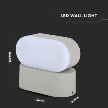 LED Vonkajšie flexibilné nástenné svietidlo LED/5W/230V IP65