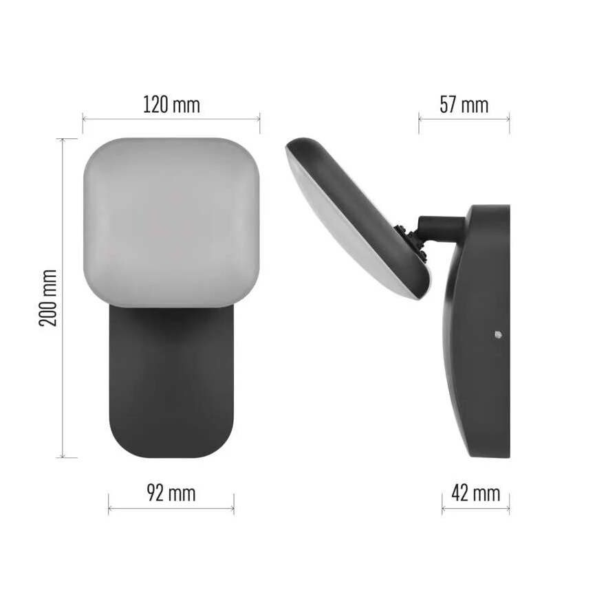 LED Vonkajšie flexibilné nástenné svietidlo NIKA LED/12,5W/230V IP44